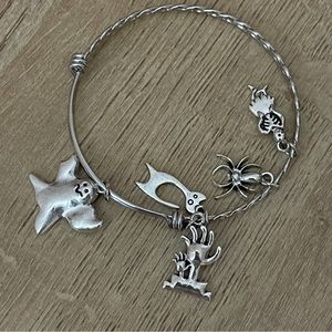 Halloween Silver Charm Bracelet 2💀